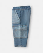 B&eacute;b&eacute; gar&ccedil;on - Jeans cargo &agrave; jambe droite - D&eacute;lav&eacute; moyen, image 3 sur 4 diapositives