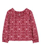 Kid Floral Jersey Blouse, image 1 of 3 slides