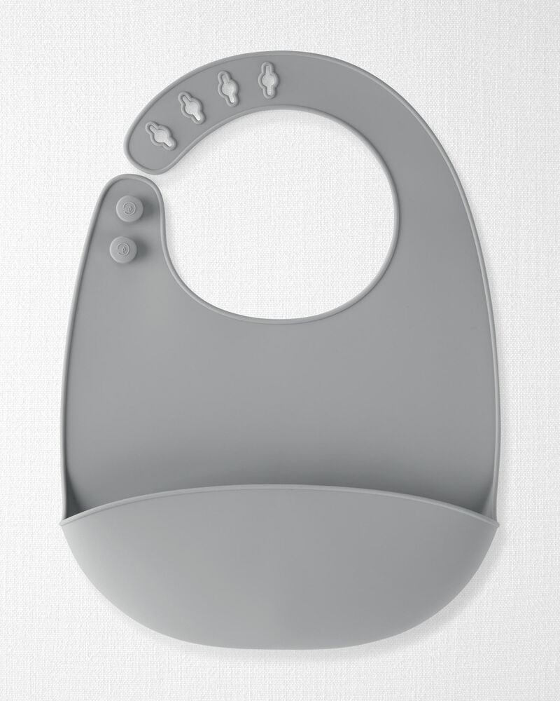 Baby 2-Pack Silicone Bibs, image 3 of 4 slides
