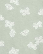 Kid Floral Short-Sleeve Fashion Top - Green, image 2 of 3 slides
