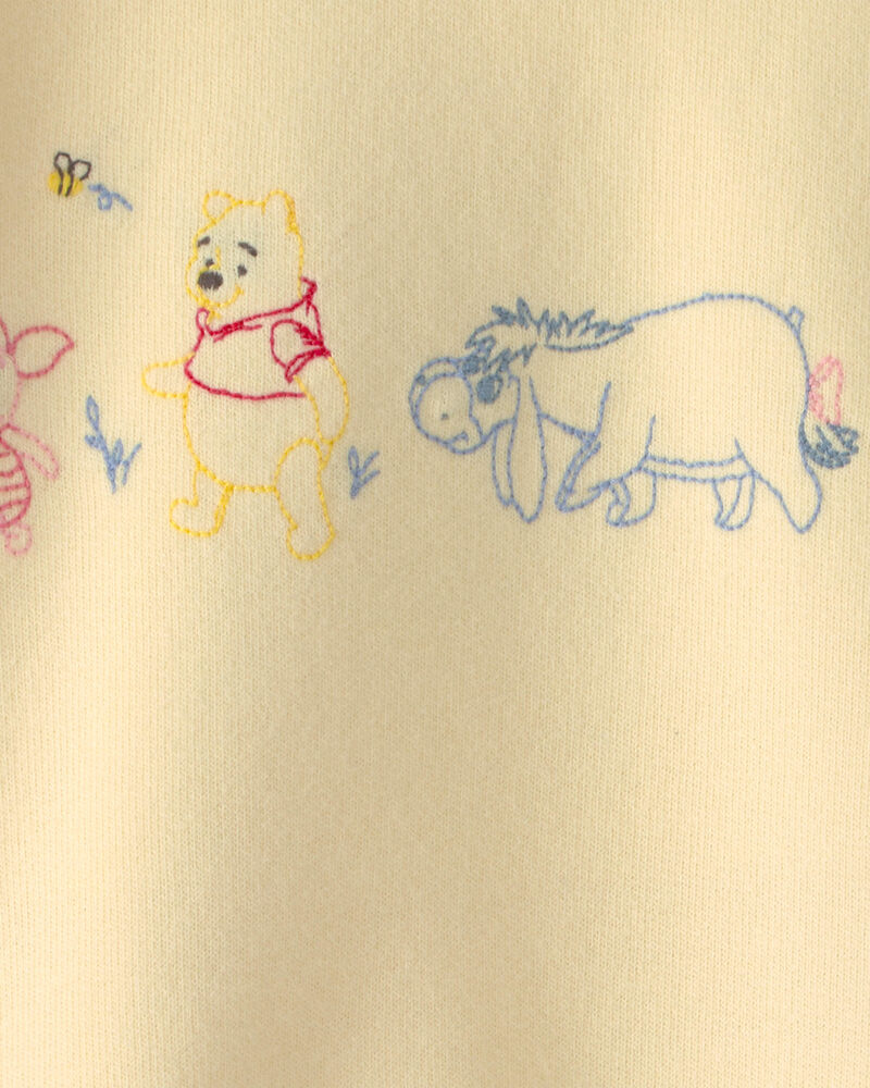 Baby Disney&copy; Winnie the Pooh Embroidered French Terry Long-Sleeve Pullover Sweatshirt - Yellow, image 5 of 6 slides
