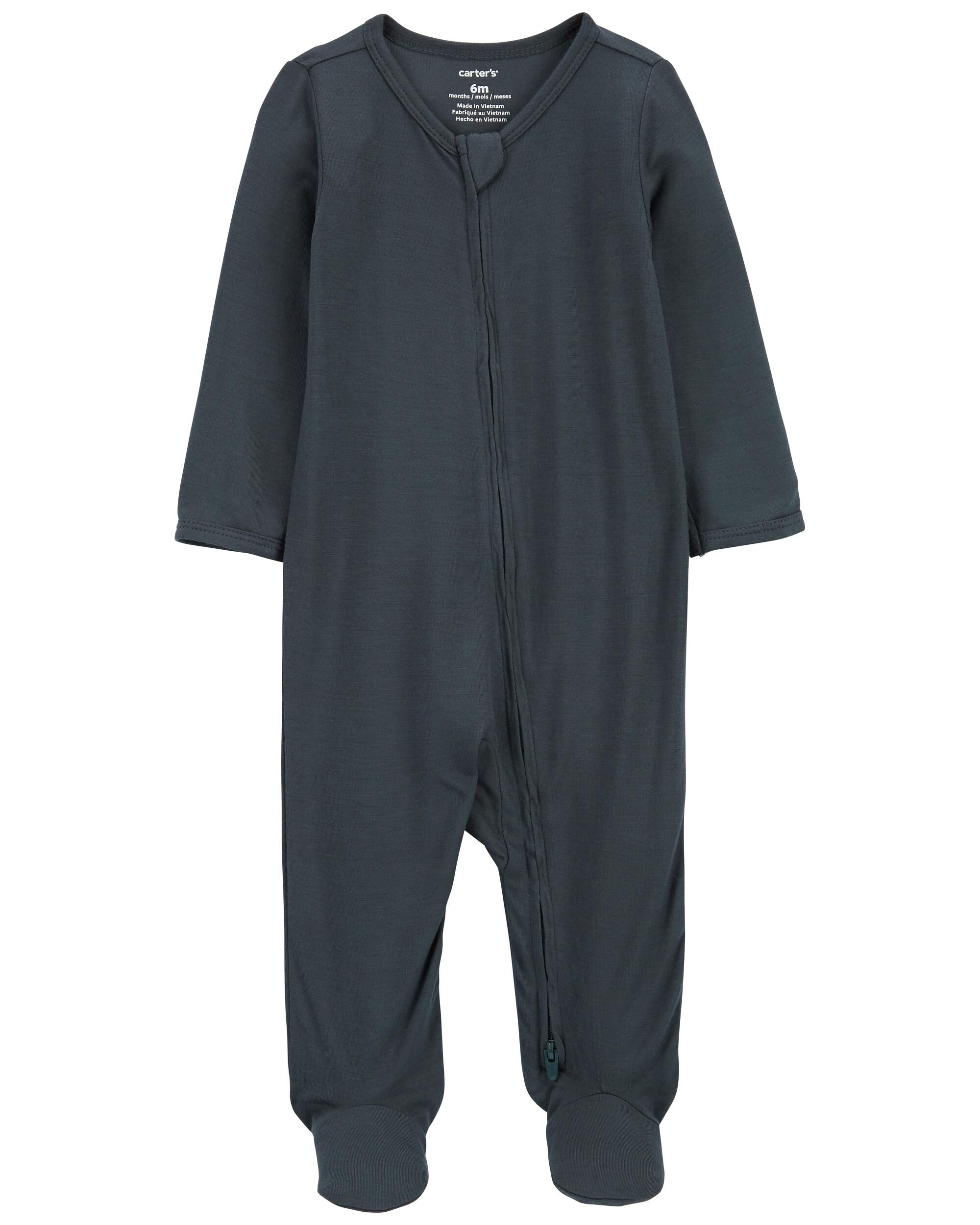Baby Girls Baby Zip Up PurelySoft Sleeper Pyjamas NB