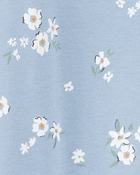 Baby Girl Floral 2-Way Zip Cotton Sleeper pyjamas, image 2 of 3 slides