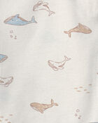 Baby 3-Piece Whale Long-Sleeve Top & Pant Set - Cream, image 2 of 3 slides