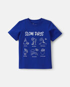 Toddler Boy Slow Days Graphic Tee - Blue, image 1 of 2 slides