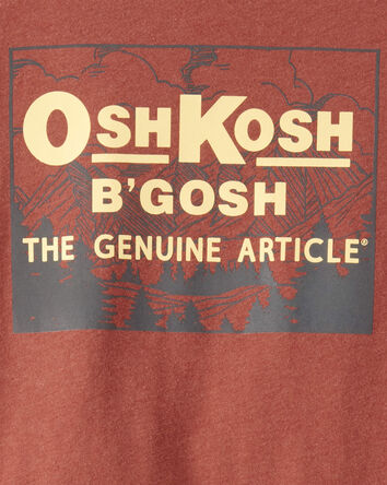 Garçons - T-shirt à manches longues et imprimé rétro OshKosh B'Gosh – Brun, 