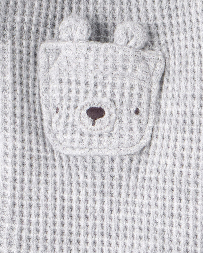 Baby Boy 3-Piece Thermal Bear Little Cardigan Set, image 5 of 6 slides