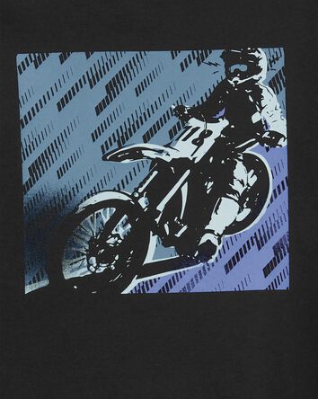 Kid Motorbike Long-Sleeve Graphic Tee, 