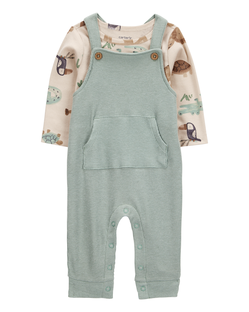 Bébé Ensemble 2 pièces t-shirt à manches longues et combinaison isotherme, image 1 sur 6 diapositives