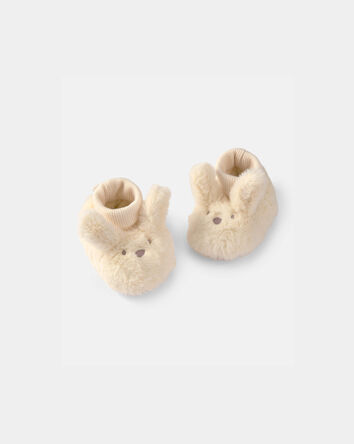 Baby Girl Bunny Slippers - White, 