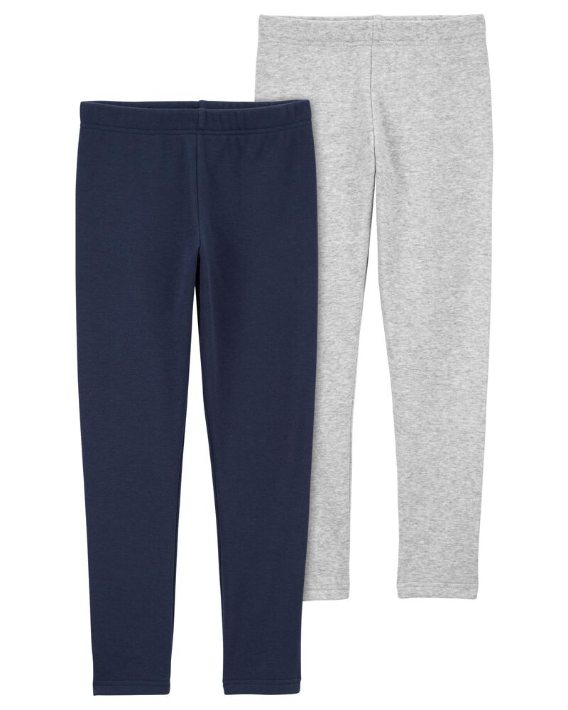 Kid 2-Pack Cozy Fleece Leggings, image 1 of 1 slides