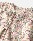B&eacute;b&eacute; fille - Grenouill&egrave;re en coton biologique &agrave; motif Floral, image 3 sur 4 diapositives