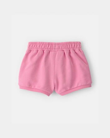 Baby Girl French Terry Shorts - Pink, 