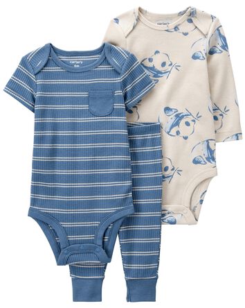 Baby 3-Piece Panda Little Character Set, 