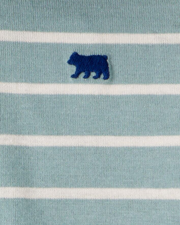 Bébé Ensemble 2 pièces cache-couche rayé à capuchon et pantalon, 