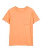 Kid Solid Woven Short-Sleeve Tee - Orange, image 1 of 3 slides