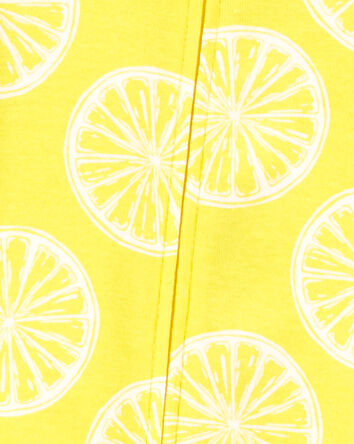 1-Piece Lemon 100% Snug Fit Cotton Footie Pyjamas, 