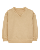 Baby French Terry Pullover  - Tan, image 1 of 3 slides