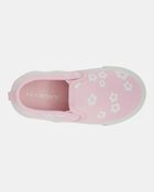 Tout-petit Espadrilles fleuries &agrave; enfiler - Rose, image 4 sur 7 diapositives