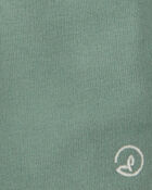 Toddler Boy Recycled Shorts Made with Organic Cotton in Palm Green, image 2 of 5 slides