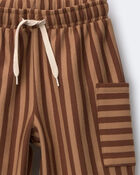 Toddler Boy Striped Pocket Pants - Brown, image 5 of 6 slides