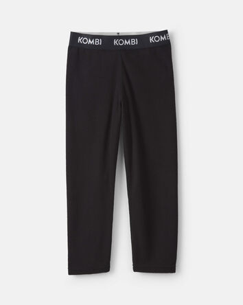 Toddler Boy Kombi Base Layer Fleece Bottom - Black, 