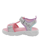 Toddler Glitter Light Up Sandals, image 6 of 7 slides
