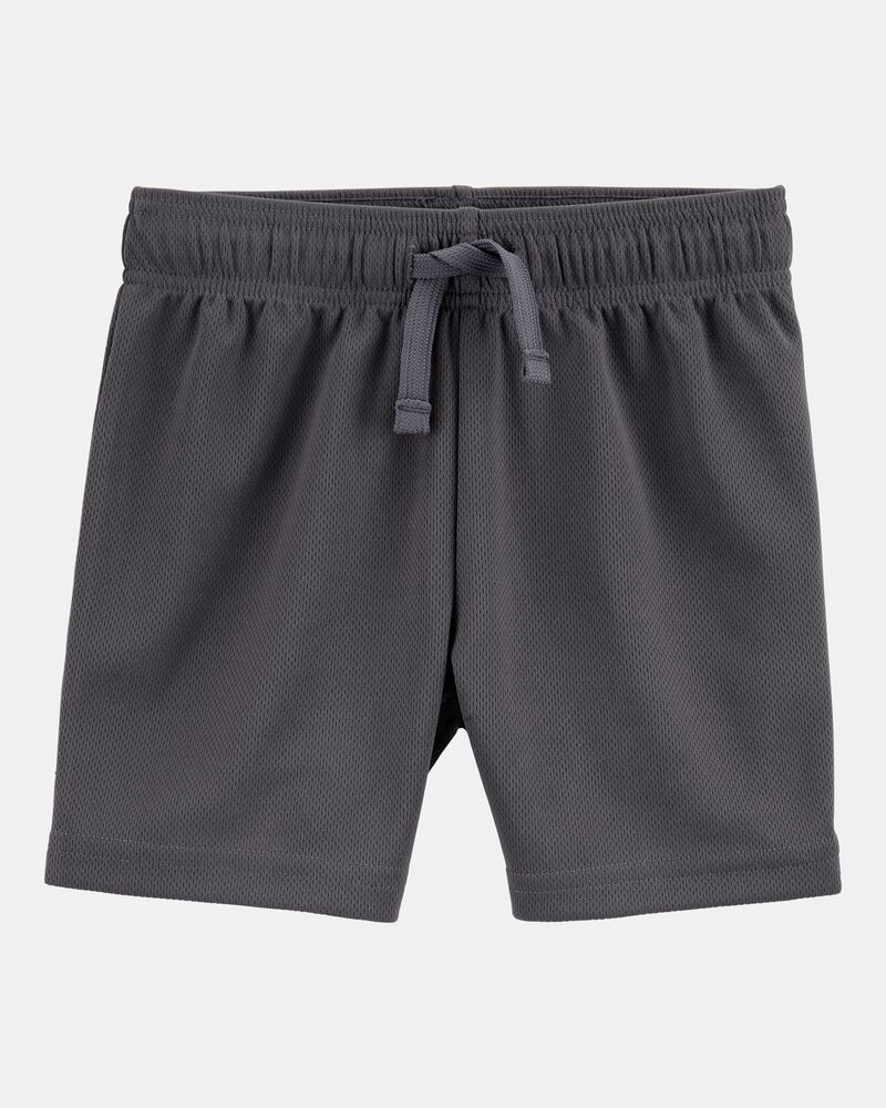 Toddler Boy Active Mesh Shorts - Grey, image 1 of 6 slides
