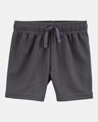 Toddler Boy Active Mesh Shorts - Grey, image 1 of 6 slides