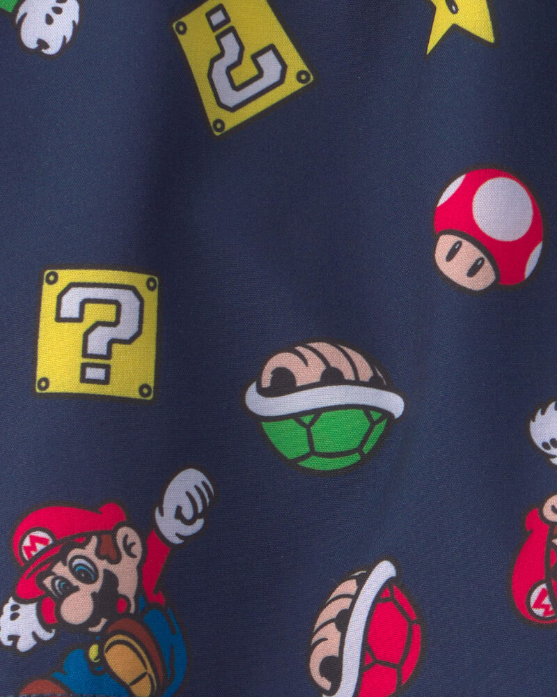 Toddler Boy Nintendo Super Mario Swim Trunks - Navy, image 3 of 3 slides