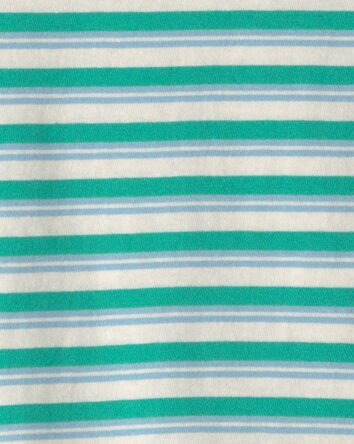 Boys Striped Tee - Green/Yellow, 