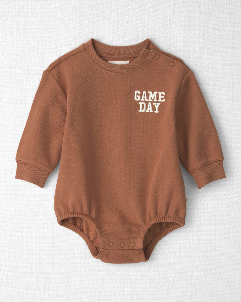 Baby Organic Cotton 'Game Day' French Terry Graphic Bubble, image 1 of 5 slides