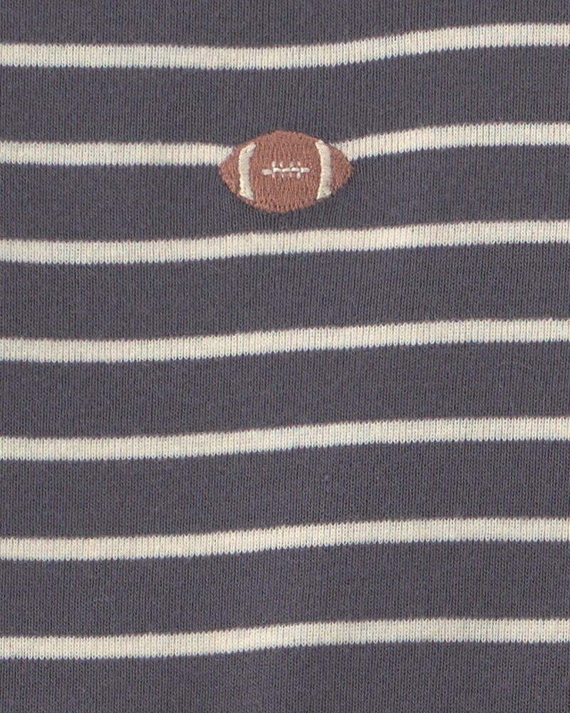 B&eacute;b&eacute; gar&ccedil;on - Ensemble 3 pi&egrave;ces cache-couche et pantalon &agrave; motif football &ndash; Gris/Ivoire, image 2 sur 4 diapositives