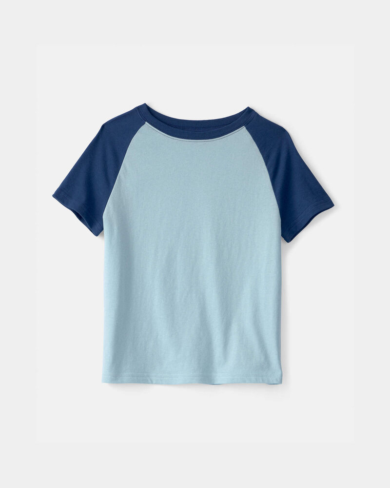 Kid Colorblock T-Shirt - Blue, image 1 of 3 slides