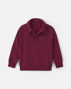 Boys Fleece Pullover Sweatshirt - Burgundy, image 1 of 3 slides