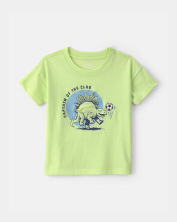 Toddler Boy 'Captain Of The Club' Dinosaur Graphic Tee - Green, 