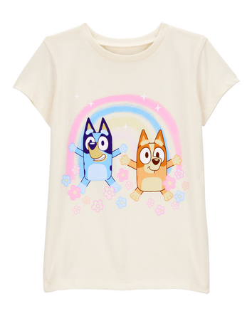 Toddler Bluey™ Short-Sleeve Graphic Tee - Cream, 