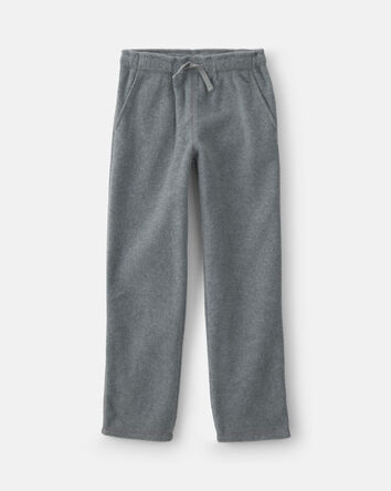 Boys Microfleece Wide-Leg Pants - Grey, 