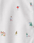 Baby Organic Cotton Sleep & Play pyjamas in Frosted Trail Print, image 4 of 5 slides