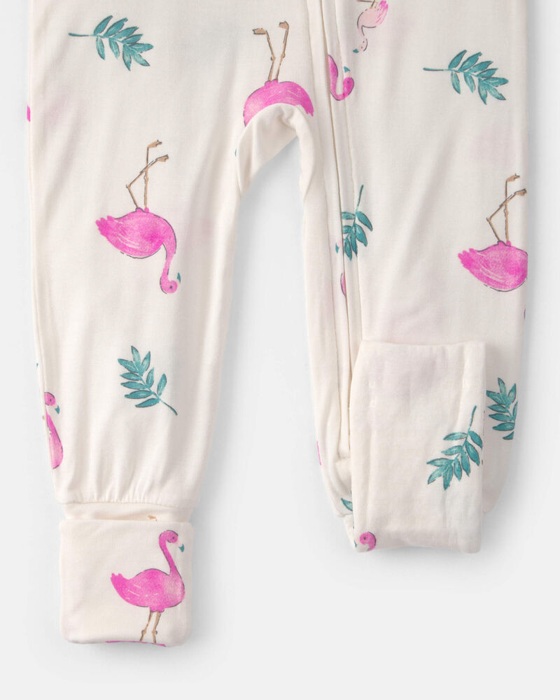 B&eacute;b&eacute; fille - Pyjama 1 pi&egrave;ce Ajust&eacute; PurelySoft - Ivoire, image 5 sur 7 diapositives
