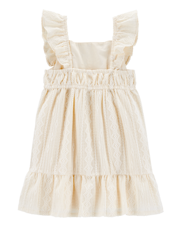 Toddler Crochet Flutter-Sleeve Dress, 