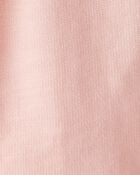 Baby Girl Bow Pocket French Terry Pants - Coral, image 4 of 5 slides