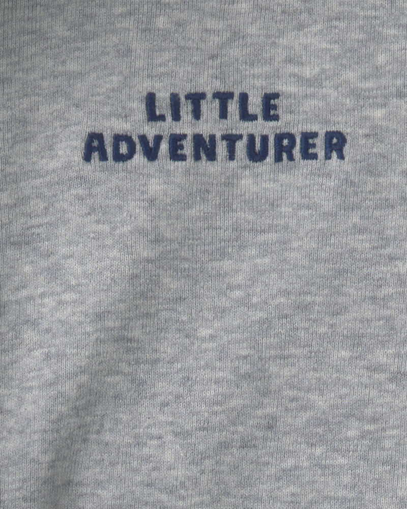 Baby Boy 3-Piece 'Little Adventurer' Buffalo Check Fleece Layering Set, image 4 of 5 slides