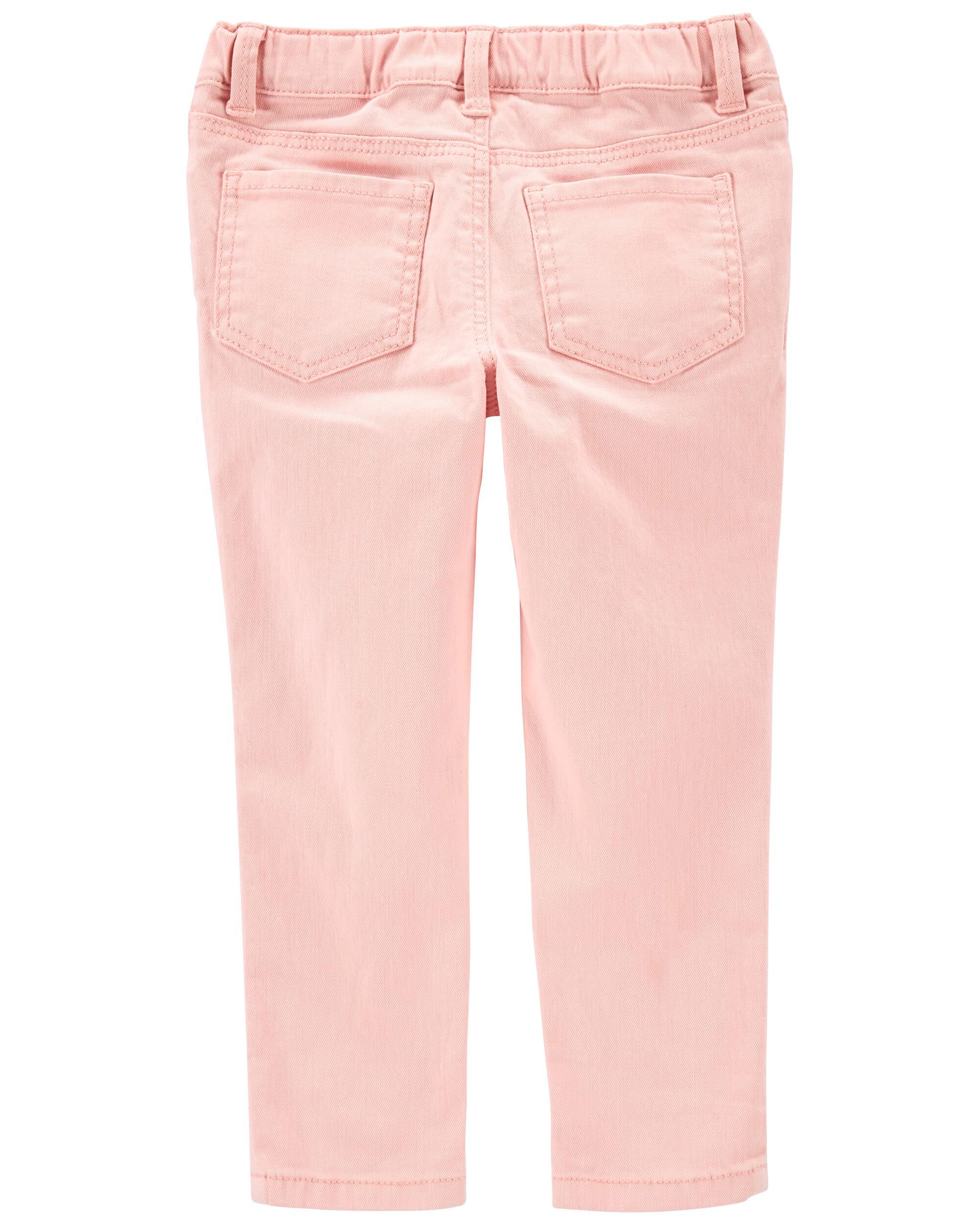 Pink Skinny Jeans Rip Repair Remix