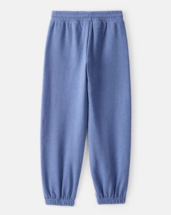 Girls Cotton Joggers - Blue, 