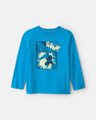 Boys 'Slam' Long-Sleeve Graphic Tee - Blue, image 1 of 3 slides