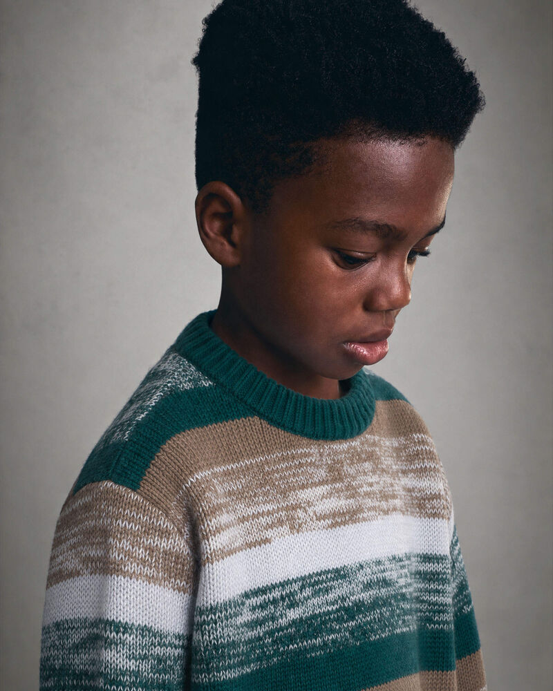 Boys Striped Long-Sleeve Sweater, image 3 of 4 slides