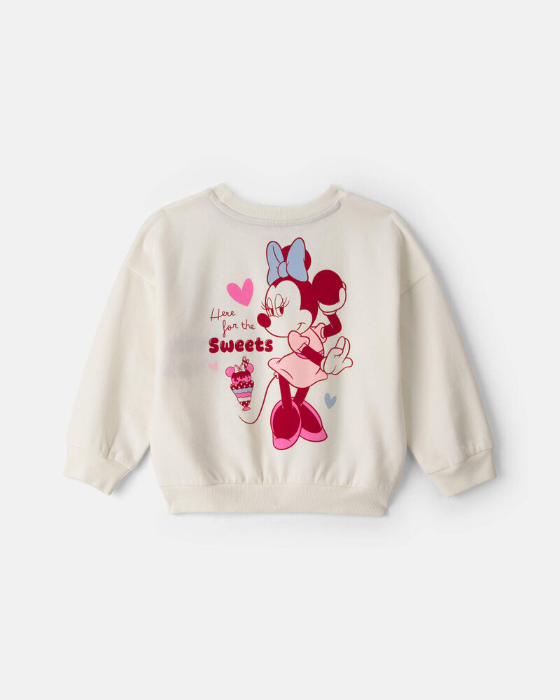 Toddler Girl 2-Piece Disney&copy; Minnie Mouse Heart Long-Sleeve Top & Pant Set - Cream/Red, image 4 of 8 slides