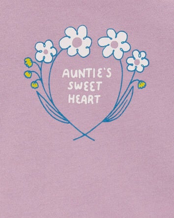 Baby Auntie's Sweetheart Long-Sleeve Bodysuit , 
