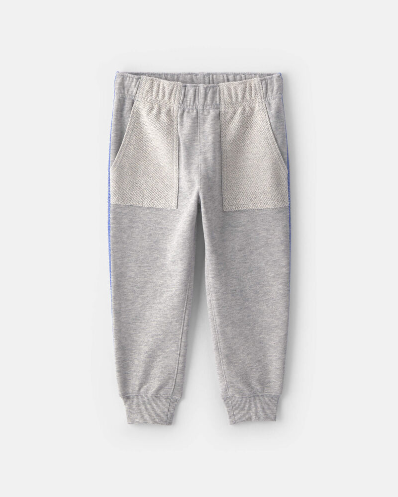 B&eacute;b&eacute; gar&ccedil;on - Ensemble 2 pi&egrave;ces haut et pantalon en jersey bouclette &agrave; imprim&eacute; &laquo;Hustle&raquo; - Gris, image 3 sur 6 diapositives